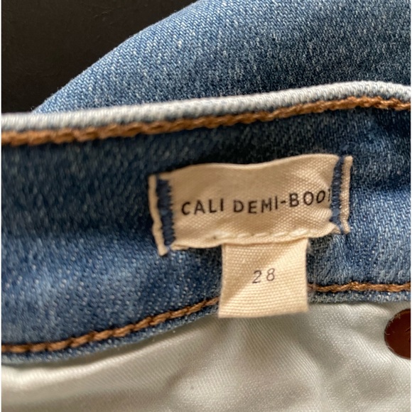 NWT Madewell Cali Demi Boot Blue Jeans Size 28 - Picture 8 of 13